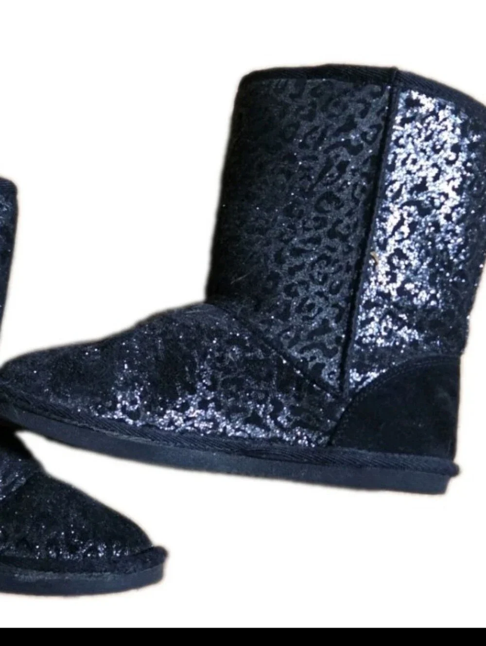 Kids Sparkle Winter Boots - Black Sz 3